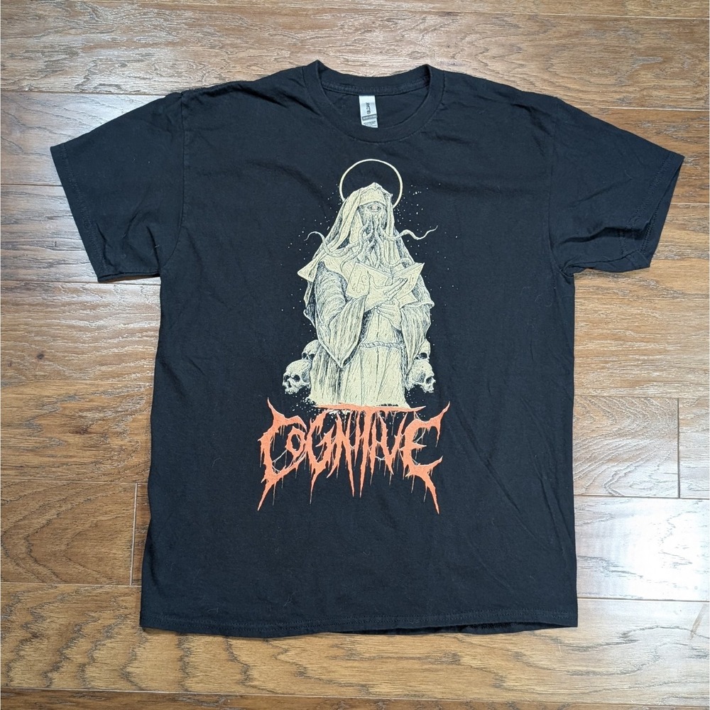 Cognitive Praise Be The Unseen‎ T-Shirt Size Large 21x28 Death Metal Band Tee